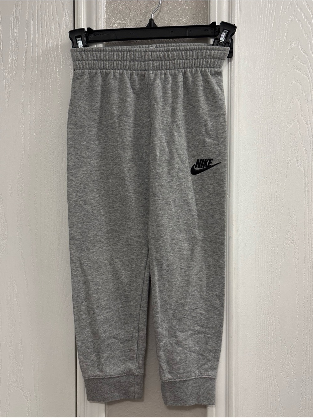 Nike Grey Sweat Joggers with Black Logo - Kids